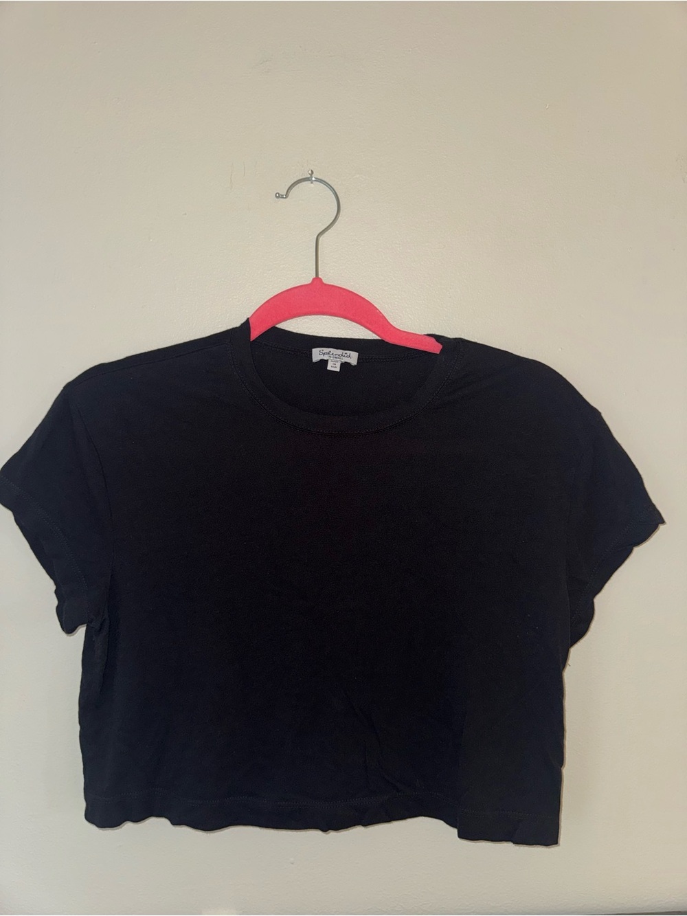 Splendid, black boxy, top size XS